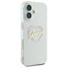 Guess IML Heart Apple iPhone 16 - dėklas telefonui skaidrus