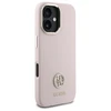 Guess GUHCP16SM4DGPP Apple iPhone 16 6.1" dėklas telefonui rožinės spalvos Silikoninis Logo Strass 4G