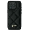 Dėklas Guess GUHCP16SPSQSQSK iPhone 16 6.1" juoda juodas hardcase Quiled Metal Logo