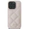 Dėklas Guess GUHCP16SPSQSQSP iPhone 16 6.1" różówy pink hardcase Quiled Metal Logo