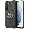 Samsung Galaxy S23 Guess dėklas 4G Big Metal Logo (GUHCS23S4GMGGR) pilkos spalvos