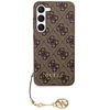 Dėklas GUESS GUHCS23SGF4GBB S23 S911 BRONZE/BROWN HARDCASE 4G CHARMS COLLECTION
