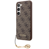 Dėklas GUESS GUHCS23SGF4GBB S23 S911 BRONZE/BROWN HARDCASE 4G CHARMS COLLECTION