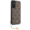 Guess GUHCSA34GF4GBR A34 5G A346 rudos spalvos harddėklas 4G Charms Collection