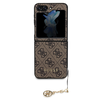 Samsung Galaxy Z Flip 5 Guess Dėklas 4G Charms Collection (GUHCZF5GF4GBR) rudos spalvos