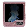 Samsung Galaxy Z Flip 5 Guess Dėklas Glitter Script (GUHCZF5HGGSHP) rožinės spalvos