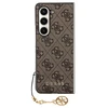 Samsung Galaxy Z Fold 5 Guess Dėklas 4G Charms Collection (GUHCZFD5GF4GBR) rudos spalvos