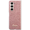 Samsung Galaxy Z Fold 5 Guess Dėklas Glitter Script (GUHCZFD5HGGSHP) rožinės spalvos