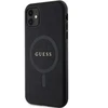 Dėklas Guess GUHMN61PSAHMCK case for iPhone 11 | Xr - juodas Saffiano MagSafe