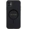 Dėklas Guess GUHMN61PSAHMCK case for iPhone 11 | Xr - juodas Saffiano MagSafe