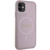 Dėklas GUESS GUHMN61PSAHMCP IPHONE 11 / XR 6.1 "Rožinis / Rožinis HARDCASE SAFFIANO MAGSAFE