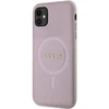 Dėklas GUESS GUHMN61PSAHMCP IPHONE 11 / XR 6.1 "Rožinis / Rožinis HARDCASE SAFFIANO MAGSAFE