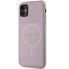 Dėklas Guess GUHMN61PSAHMCP iPhone 11 | Xr 6.1" pink hardcase Saffiano MagSafe