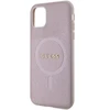„Guess“ GUHMN61PSAHMCP „Saffiano“ telefono dėklas su „MagSafe“ palaikymu, skirtas „iPhone 11“ | „iPhone XR“, rožinis