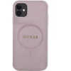 Dėklas Guess GUHMN61PSAHMCP iPhone 11 | Xr 6.1" pink hardcase Saffiano MagSafe