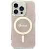 Guess GUHMP14LH4STP 4G telefono dėklas su MagSafe palaikymu, skirtas iPhone 14 Pro, rožinis