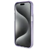 Dėklas Guess GUHMP14LHRSGSU iPhone 14 Pro 6.1" violetinė violetinė hardcase Ring Stand Script Glitter MagSafe