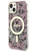 Dėklas Guess GUHMP14SHCFWSP iPhone 14 6.1" rožinė pink hardcase Flower MagSafe
