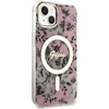 Dėklas Guess GUHMP14SHCFWSP iPhone 14 6.1" rožinė pink hardcase Flower MagSafe