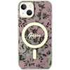 Dėklas Guess GUHMP14SHCFWSP iPhone 14 6.1" rožinė pink hardcase Flower MagSafe
