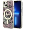Dėklas Guess GUHMP14SHCFWSP iPhone 14 6.1" rožinė pink hardcase Flower MagSafe