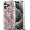 Dėklas Guess GUHMP15LHGCUSTGP iPhone 15 Pro 6.1" rožinė pink hardcase IML GCube MagSafe