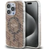 Dėklas Guess GUHMP15LHGCUSTGW iPhone 15 Pro 6.1" ruda ruda hardcase IML GCube MagSafe