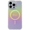 Guess IML Iridescent MagSafe dėklas iPhone 15 Pro - rožinis