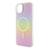 Dėklas Guess IML Iridescent MagSafe - Apple iPhone 15 Case Rožinė