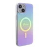 GUESS GUHMP15SHITSU IPHONE 15/14/13 6.1" VIOLETINIS / VIOLETINIS KIETAS DĖKLAS IML IRIDESCENT MAGSAFE