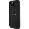 Dėklas GUESS GUHMP15SPSAHMCK IPHONE 15/14/13 6.1 "Juodas / Juodas HARDCASE SAFFIANO MAGSAFE