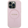 Dėklas Guess Saffiano MagSafe - Apple iPhone 15 Case pink