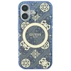 Guess IML Peony On 4G Background MagSafe Case Apple iPhone 16 Pro - dėklas telefonui mėlynos spalvos