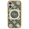 Guess IML Peony On 4G Background MagSafe Case Apple iPhone 16 Pro – dėklas telefonui rudos spalvos