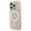 Guess IML 4G MagSafena Apple iPhone 16 Pro Case - dėklas telefonui rožinės spalvos