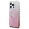 Guess IML Glitter Gradient MagSafe Case Apple iPhone 16 Pro - dėklas telefonui rožinės spalvos