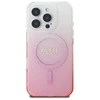 Guess IML Glitter Gradient MagSafe Case Apple iPhone 16 Pro - dėklas telefonui rožinės spalvos