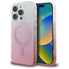 Guess IML Glitter Gradient MagSafe Case Apple iPhone 16 Pro - dėklas telefonui rožinės spalvos