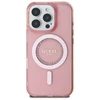 Guess IML Rhinestones MagSafe Apple iPhone 16 Pro - dėklas telefonui rožinės spalvos