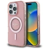 Guess IML Rhinestones MagSafe Apple iPhone 16 Pro - dėklas telefonui rožinės spalvos