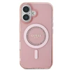 Guess IML Rhinestones MagSafe - dėklas skirtas Apple iPhone 16 Plus Rožinė