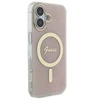 Guess IML 4G MagSafe Apple iPhone 16 Case - dėklas telefonui rožinės spalvos