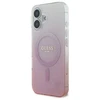 Guess IML Glitter Gradient MagSafe Apple iPhone 16 Case - dėklas telefonui rožinės spalvos