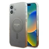 Guess IML Glitter Gradient MagSafe Apple iPhone 16 Case – dėklas telefonui rudos spalvos