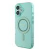 Guess IML Rhinestones MagSafe Apple iPhone 16 Case - dėklas telefonui žalios spalvos