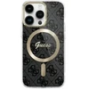 Guess GUHMP16XH4STK Apple iPhone 16 Pro Max 6.9″ juodos spalvos kietas dėklas IML 4G MagSafe