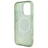 Guess IML Flower &amp; Tonal Circle MagSafe - dėklas skirtas Apple iPhone 16 Pro Max Žalias