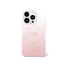 Guess IML Glitter Gradient MagSafe - dėklas skirtas Apple iPhone 16 Pro Max Rožinė