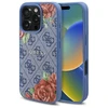 Guess GUHMP16XP4ROPEMCB Apple iPhone 16 Pro Max 6.9" dėklas telefonui mėlynos spalvos 4G Flowers Print MagSafe