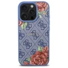 Guess GUHMP16XP4ROPEMCB Apple iPhone 16 Pro Max 6.9" dėklas telefonui mėlynos spalvos 4G Flowers Print MagSafe
